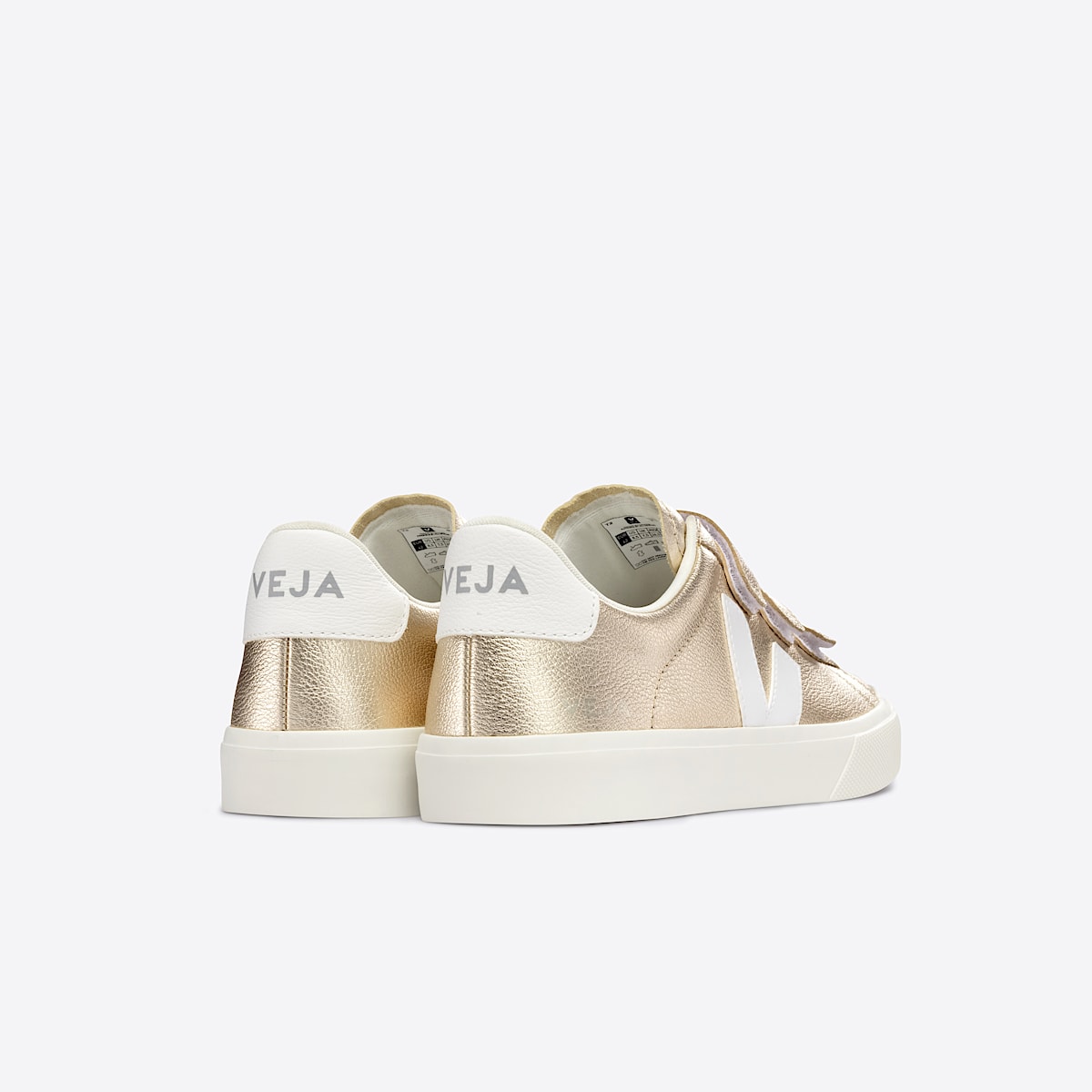 veja baskets recife-logo cuir doré RC0502418 Back view