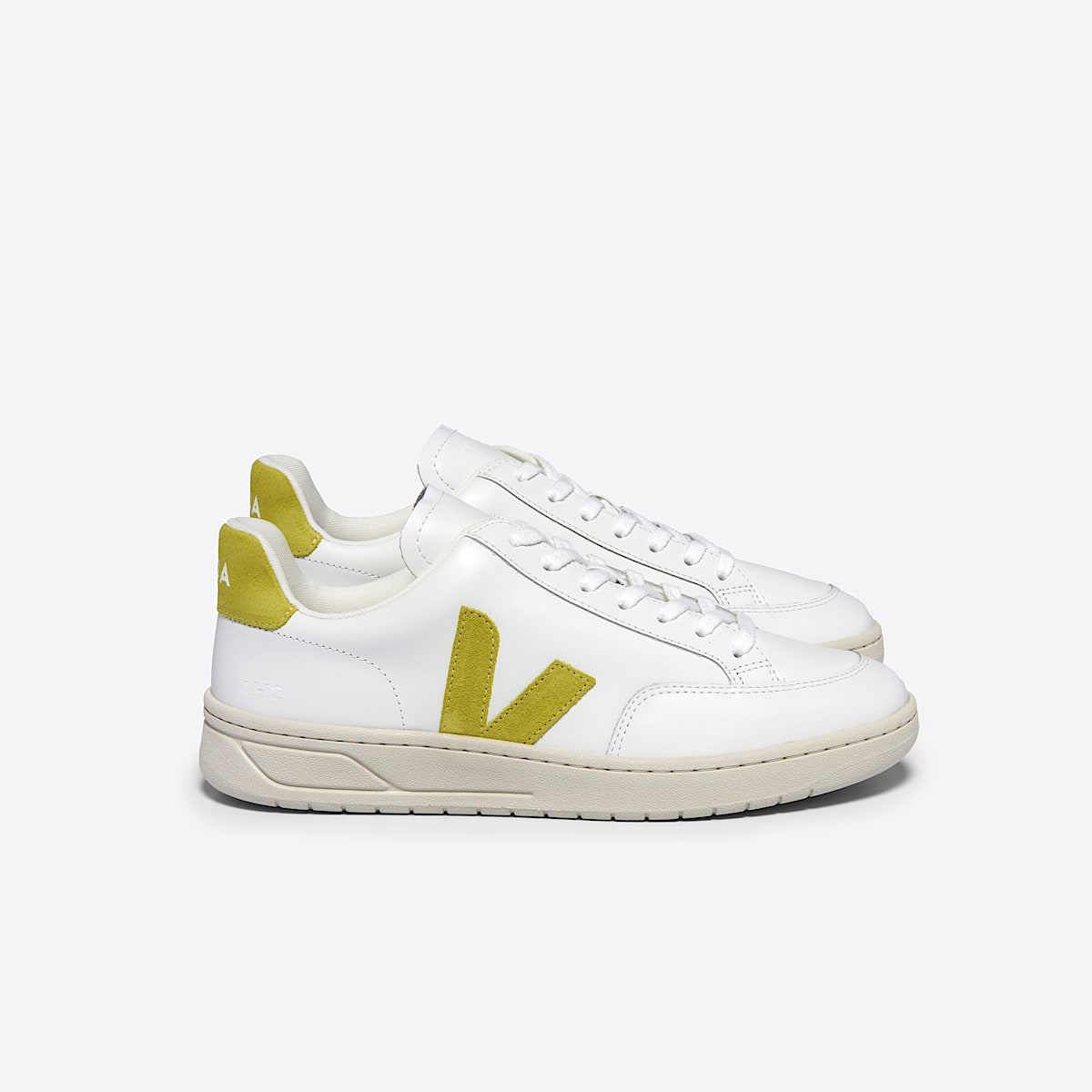 veja zapatillas v-12 cuero blanco XD0203677 Lateral view