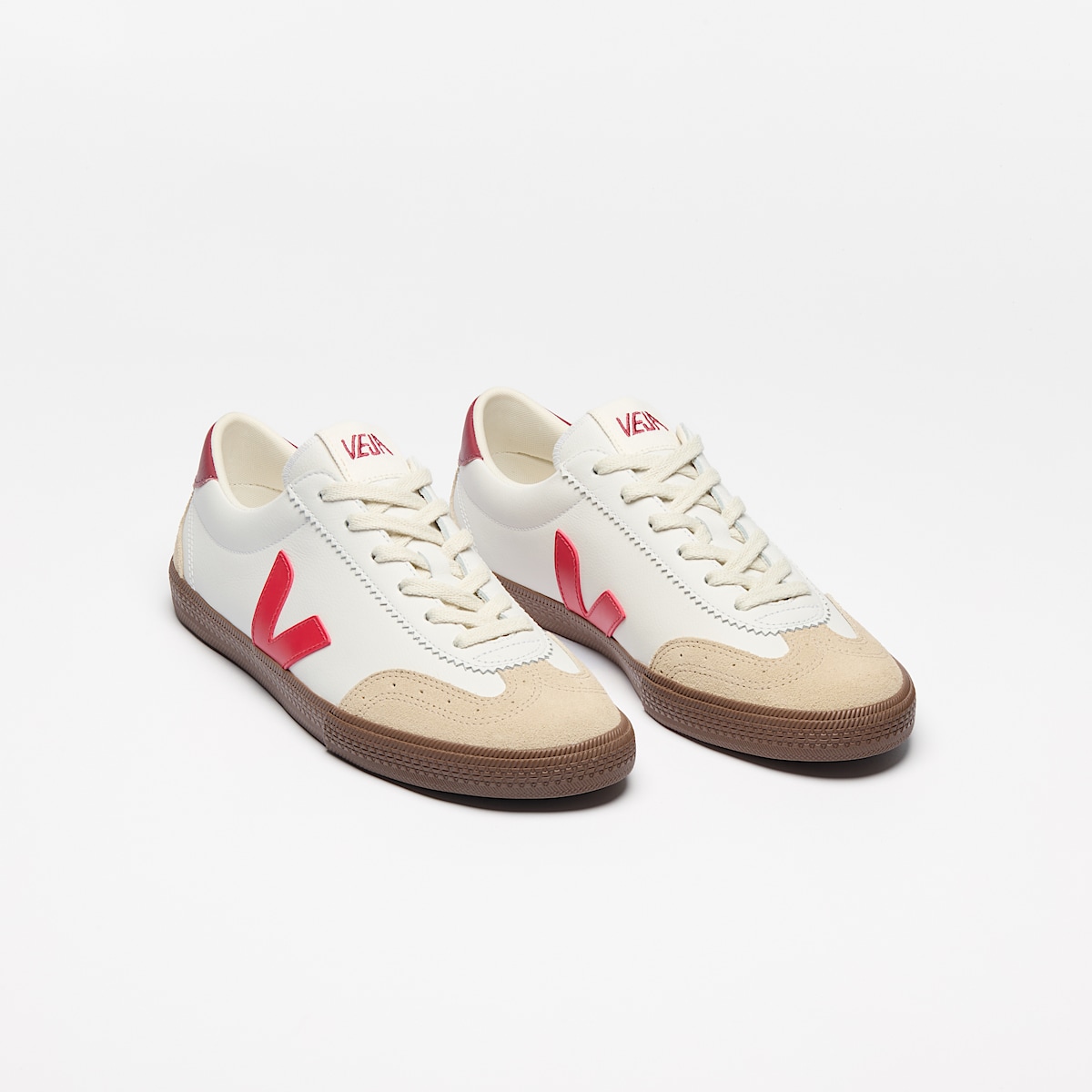 veja sneakers volley organic-leather white VO2003533 Top view