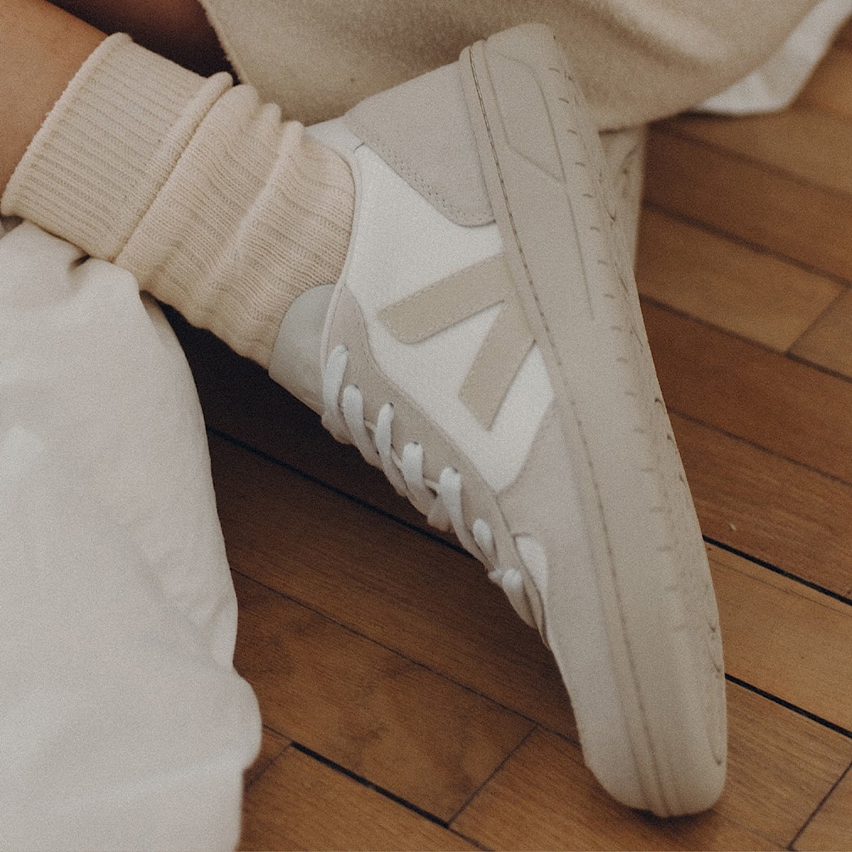 veja v-10 recyclé blanc VX0102499B450