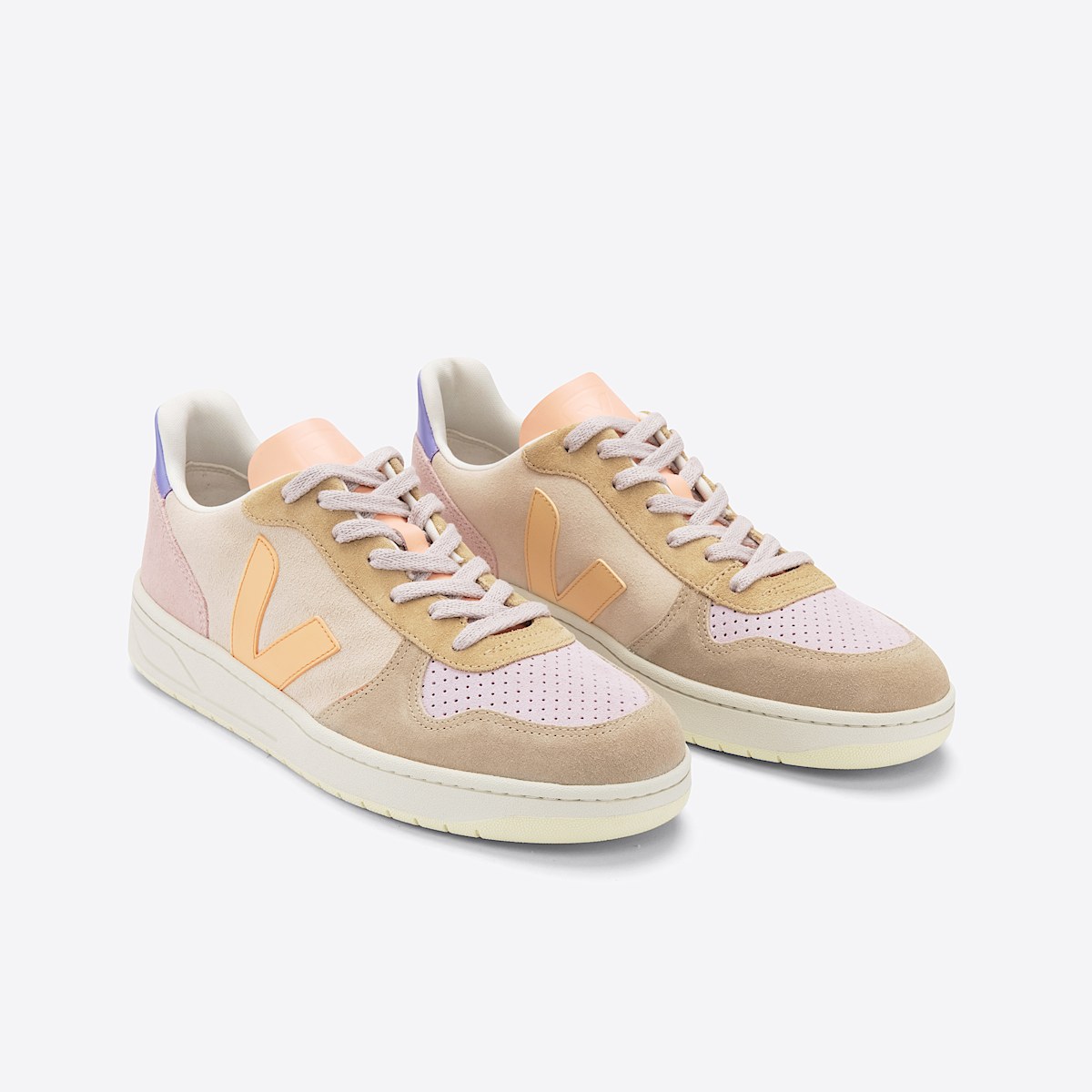 veja baskets v-10 suède multicolore VX0302908 Top view