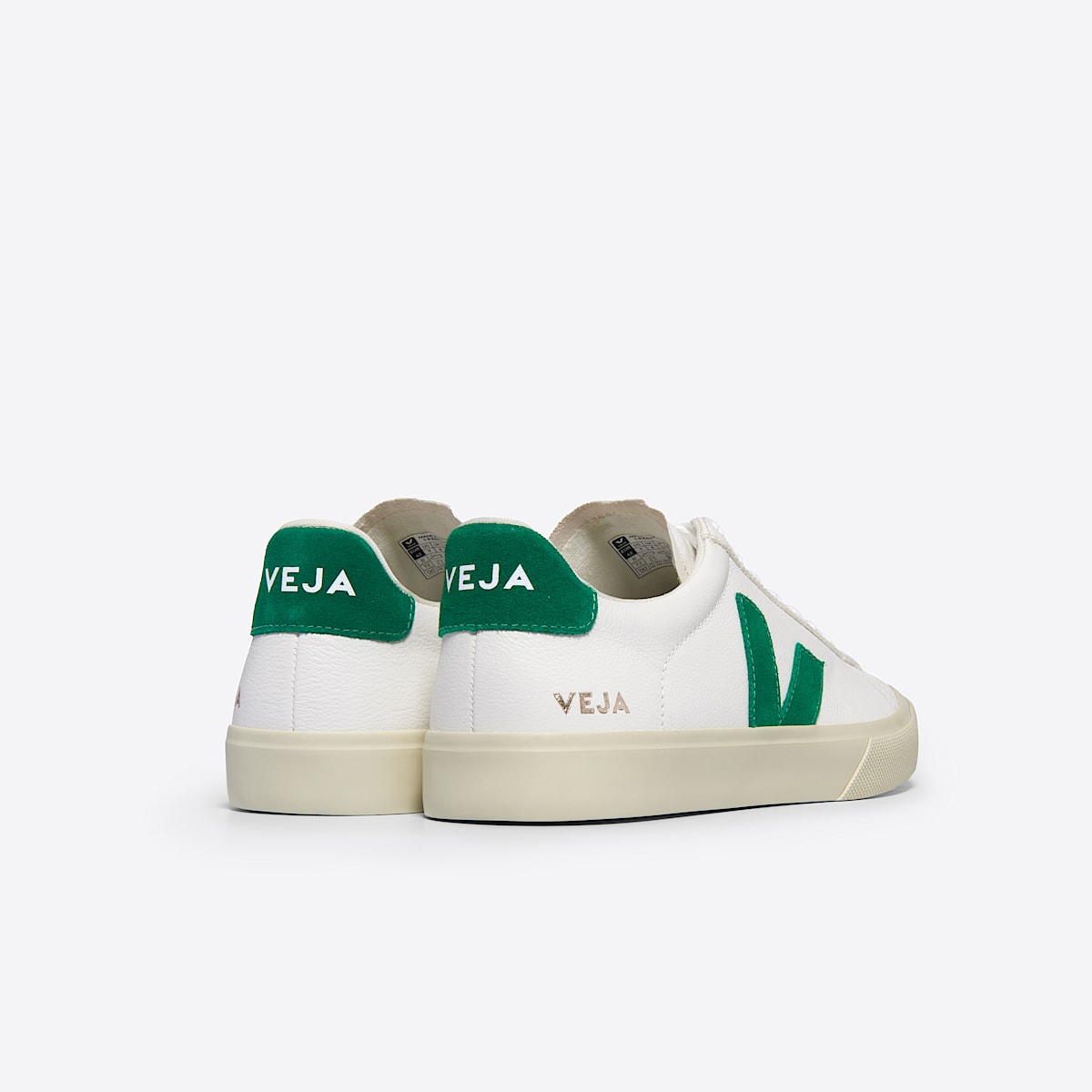 veja baskets campo cuir blanc CP0503690 Back view