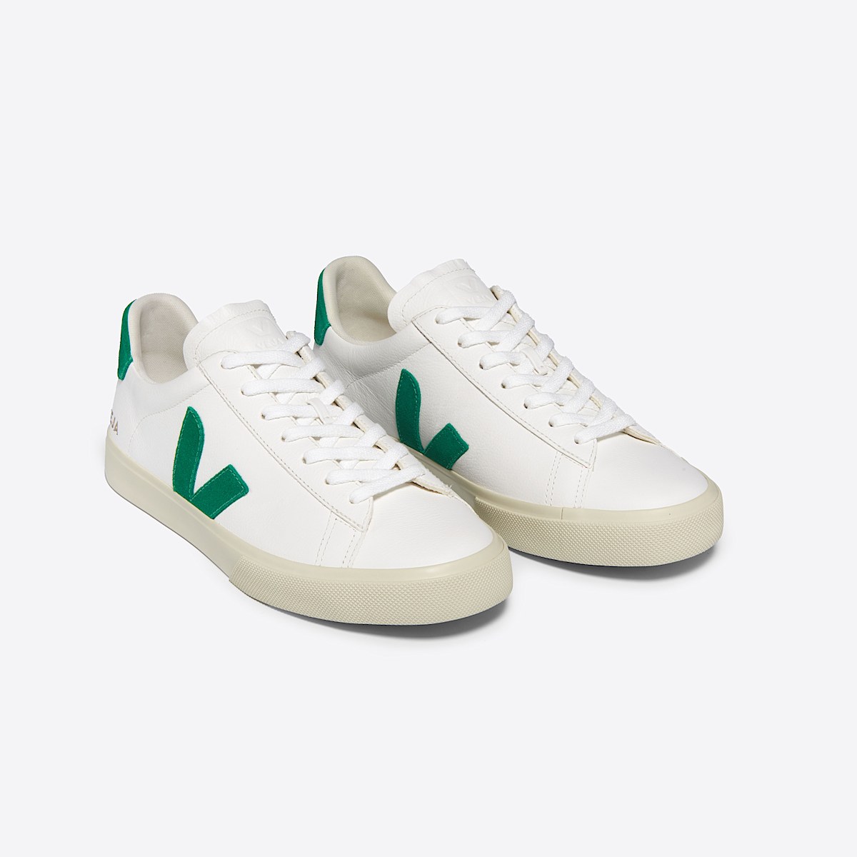 veja baskets campo cuir blanc CP0503690 Top view
