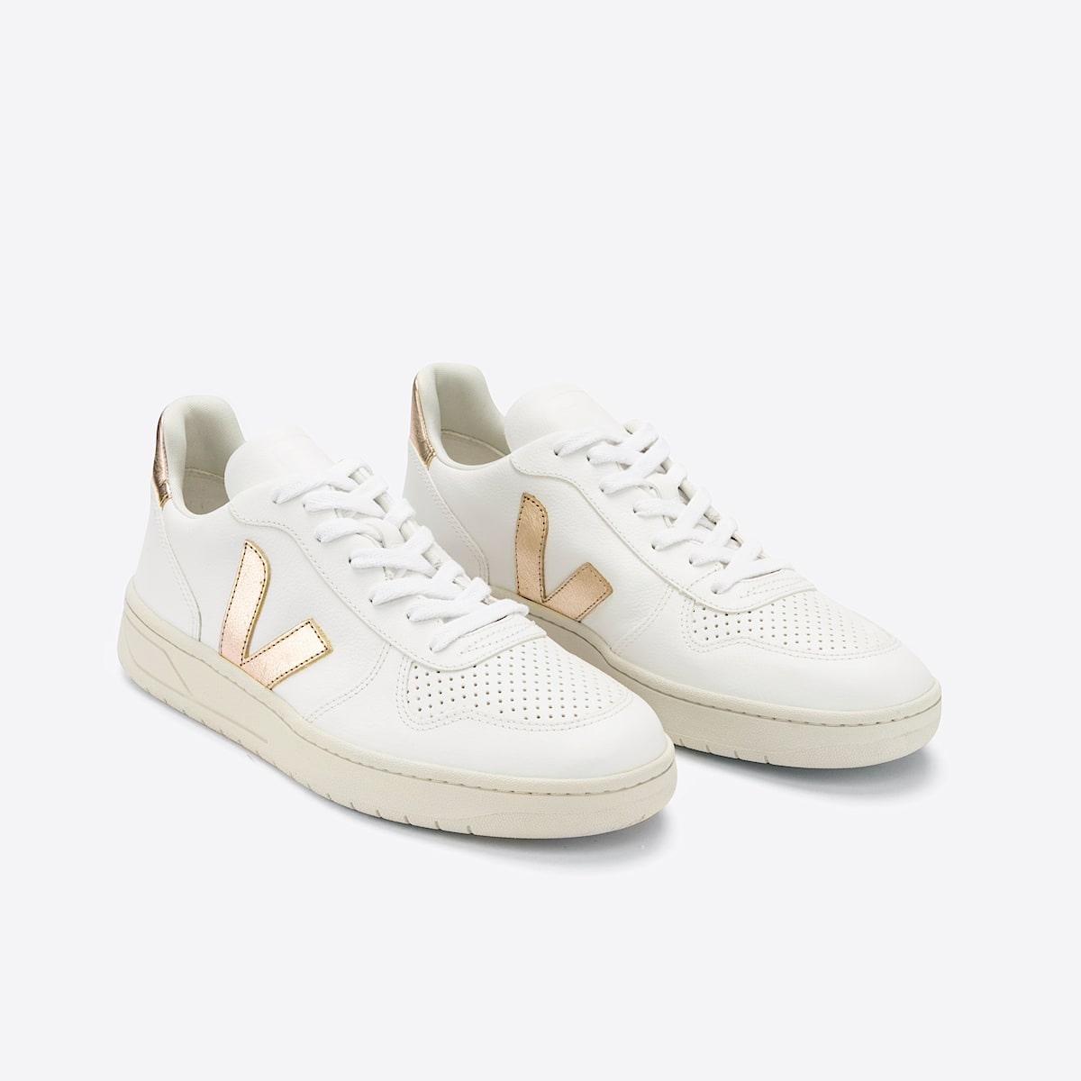 veja sneakers v-10 leather white VX0502935 Top view