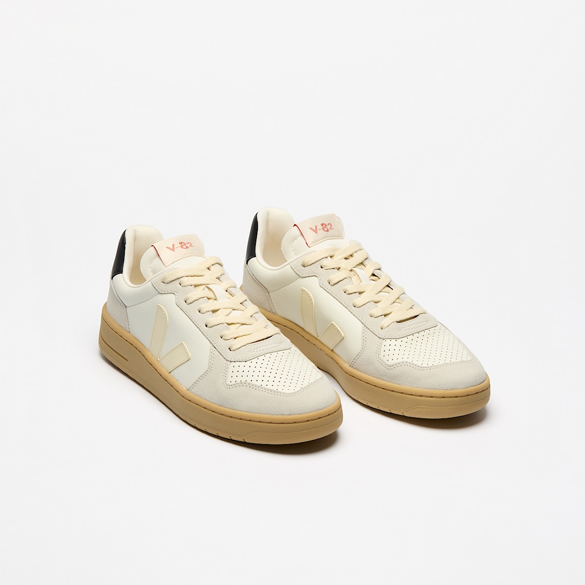 veja baskets v-82 cuir gris VE3320759 Top view
