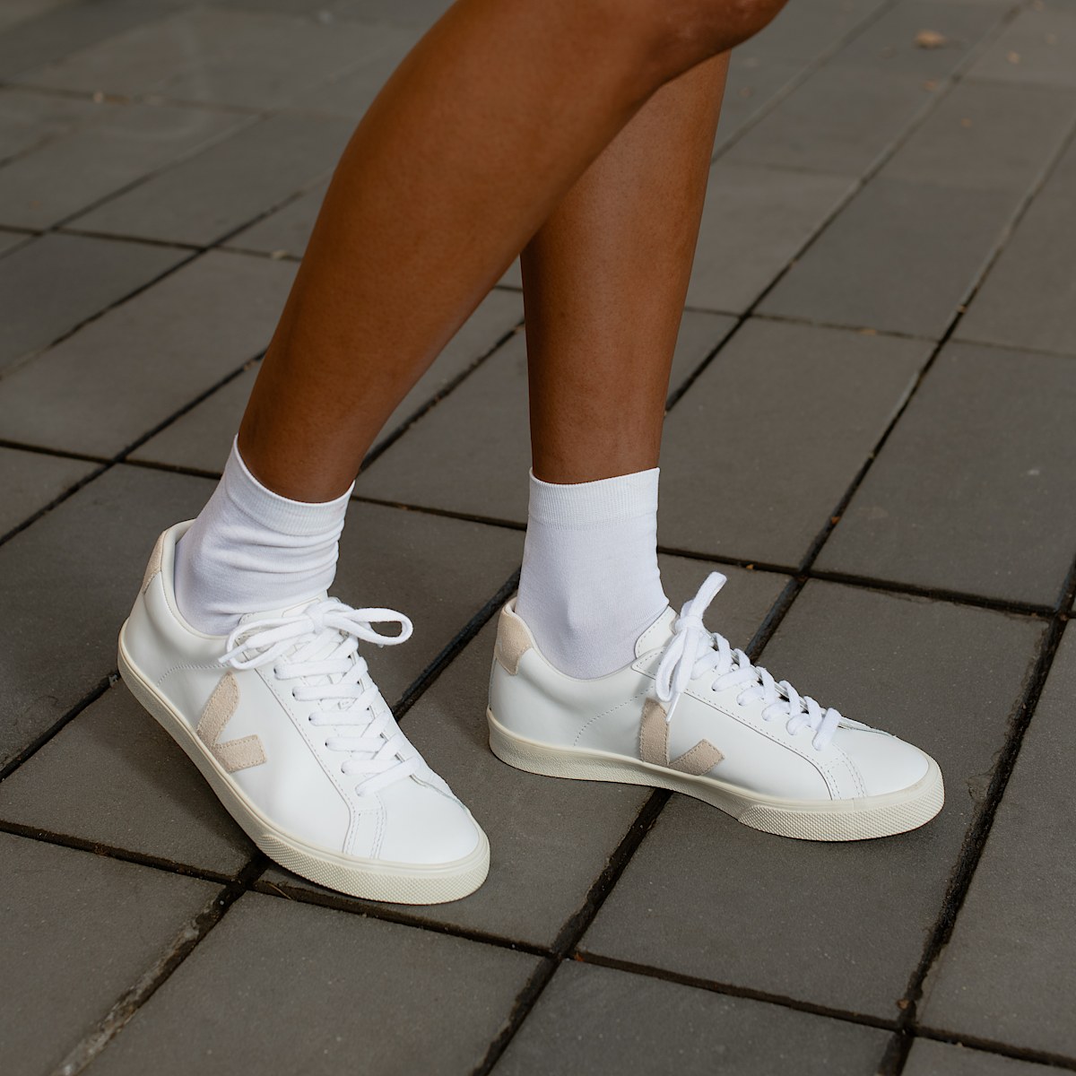 veja sneakers esplar-logo leather white EO0202335