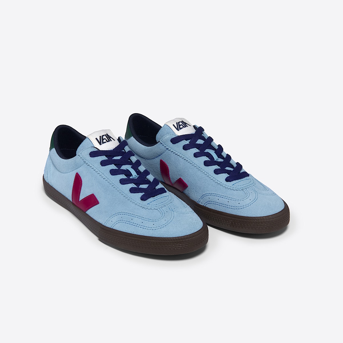 veja baskets volley suède bleu VO0303722 Top view