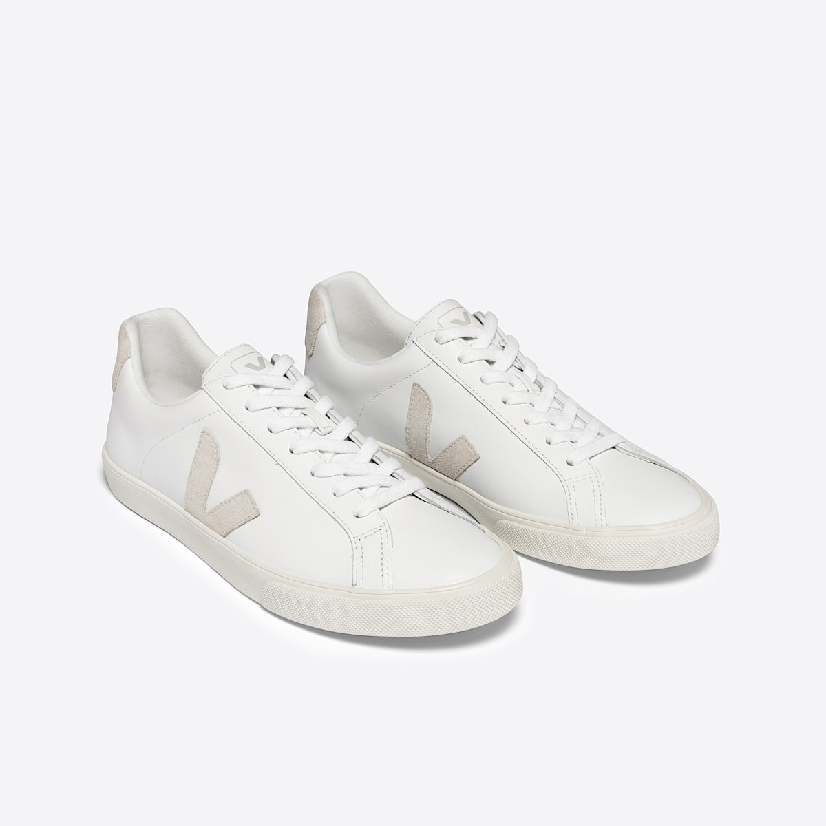 veja zapatillas esplar-logo cuero blanco EO0202335 Top view