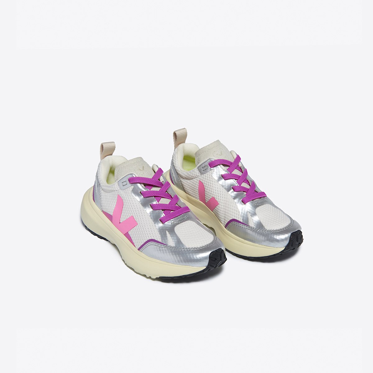 veja small-canary-light recyclé argenté YL1803821C320