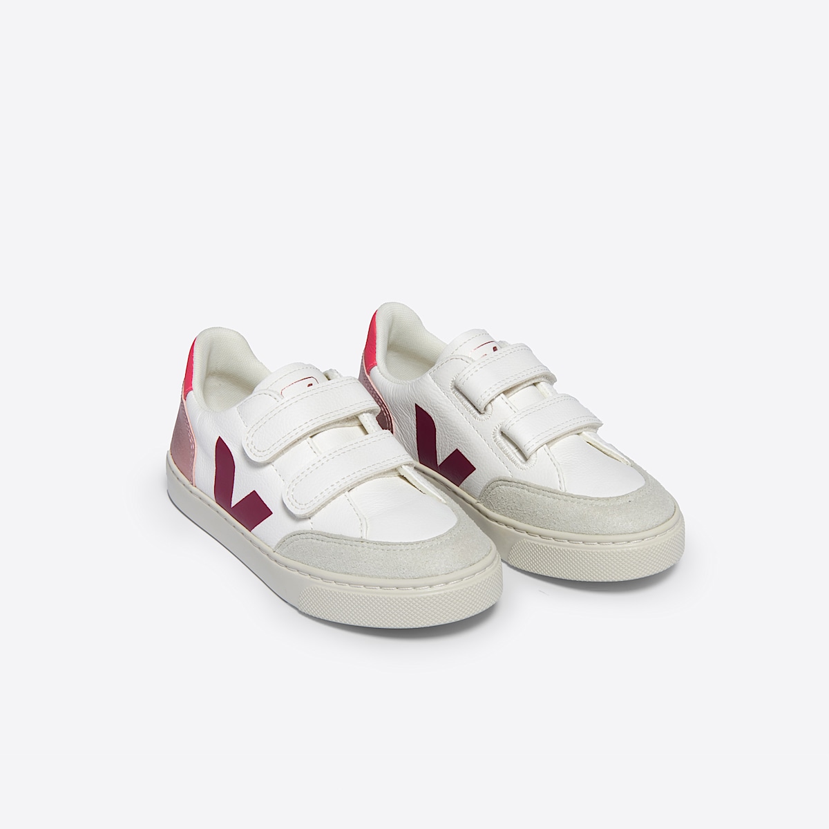 veja sneakers small-v-12 leather white XV0503414 Top view