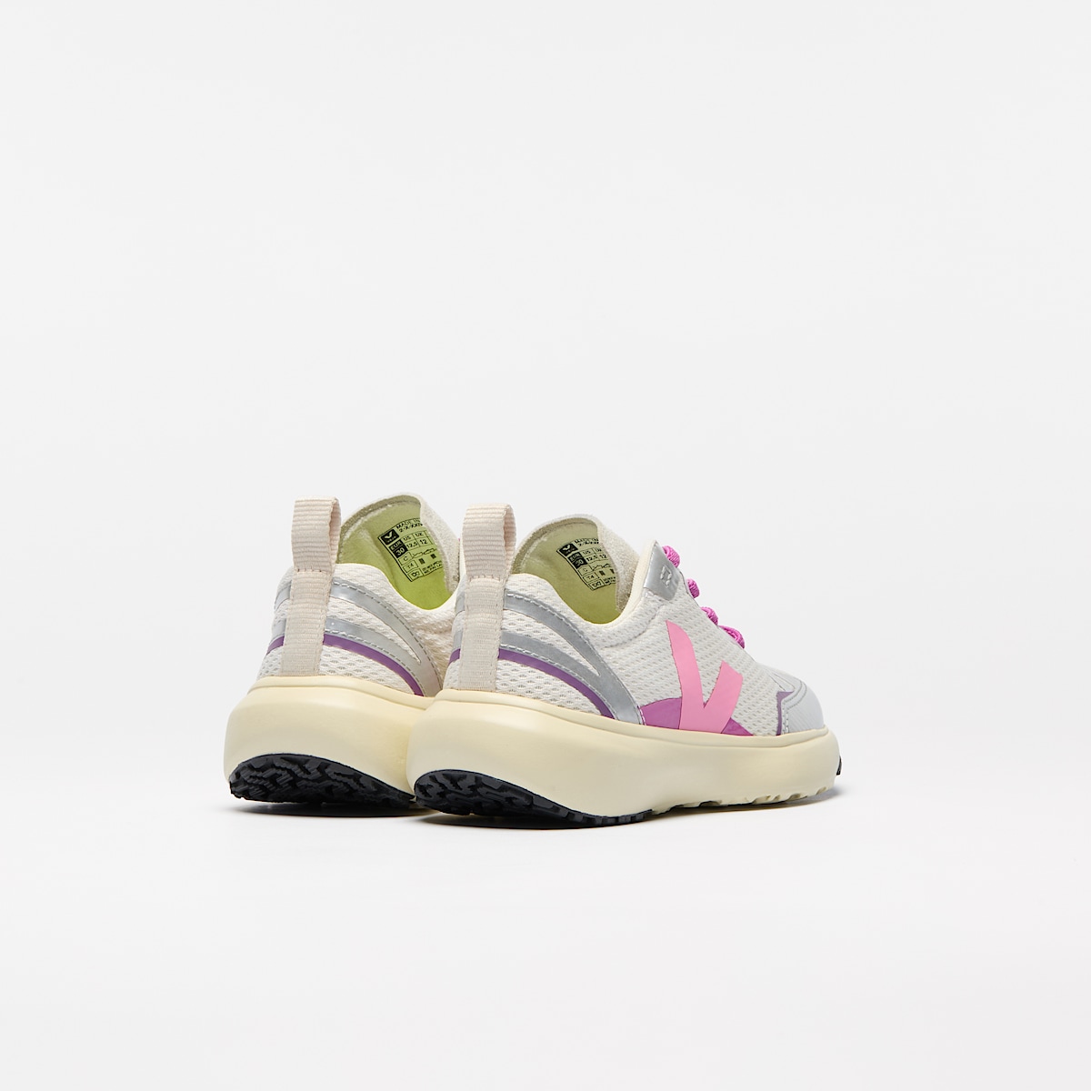 veja sneakers small-canary-light riciclato argento YL1803821 Back view