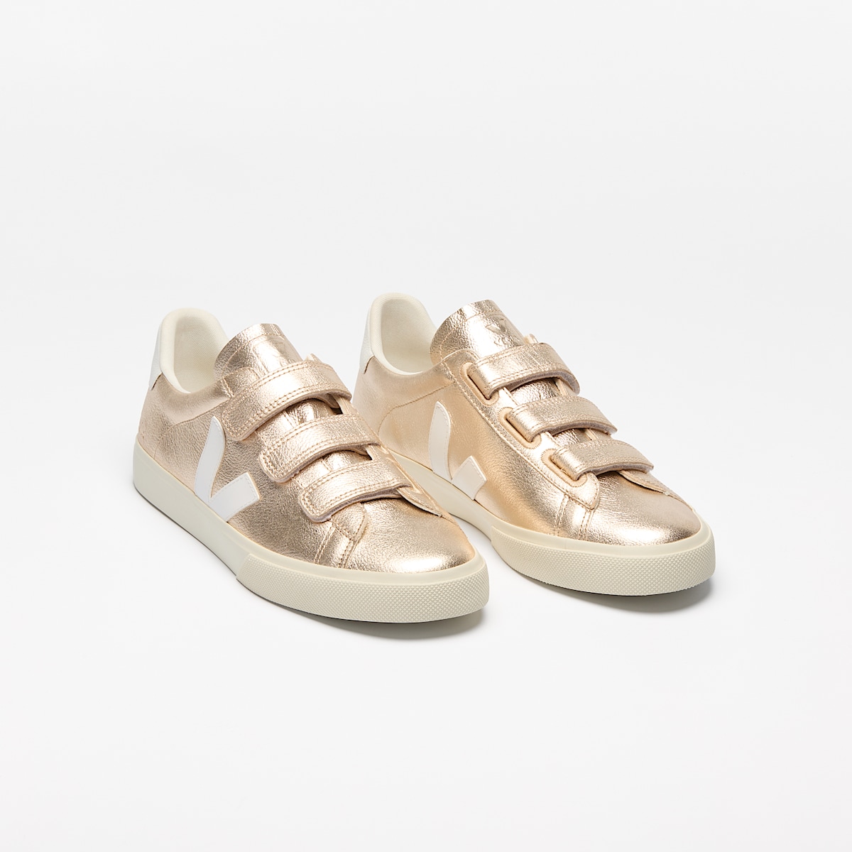 veja sneakers recife-logo leather gold RC0502418 Top view