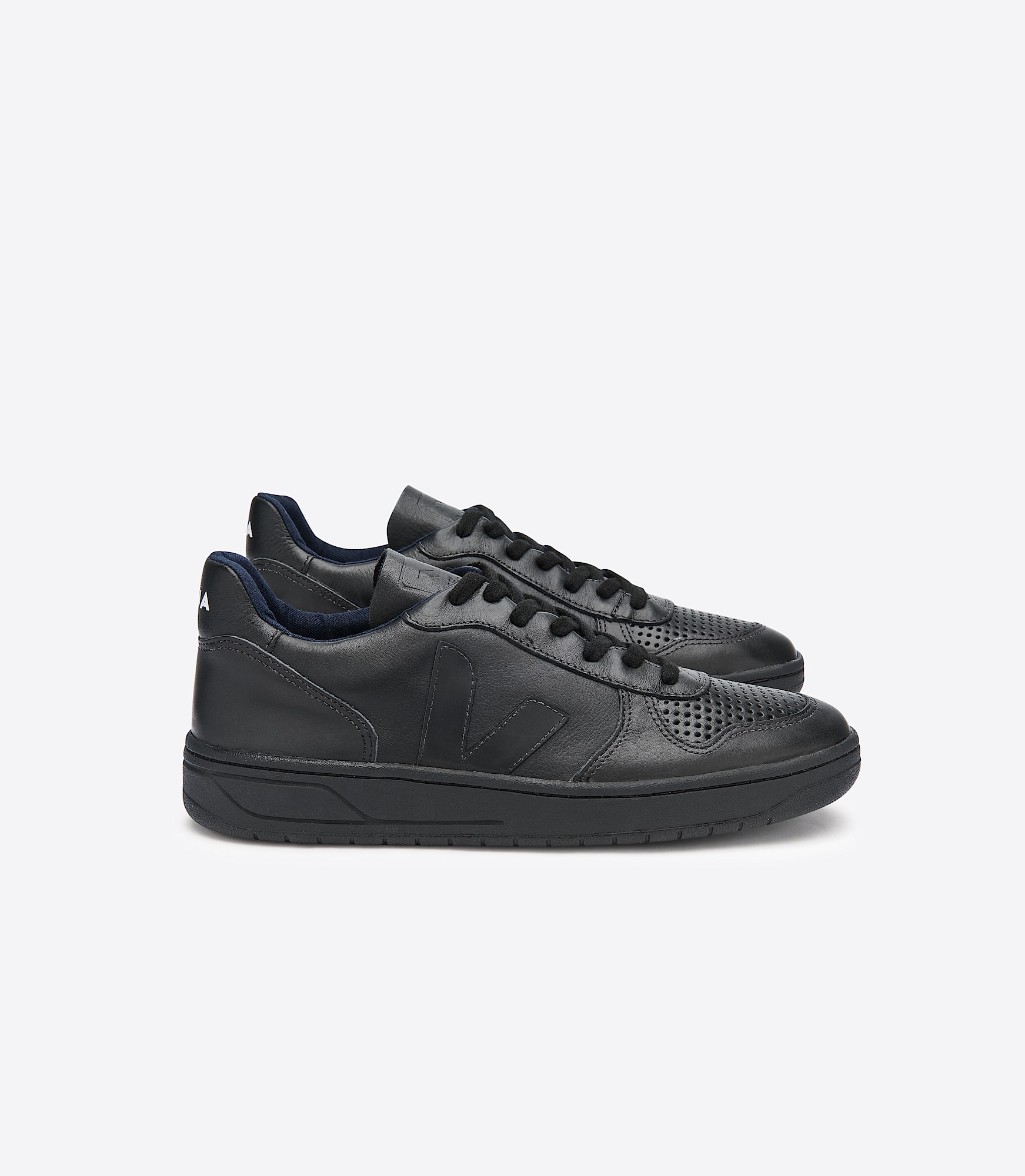 V-10 LEATHER FULL BLACK | VEJA