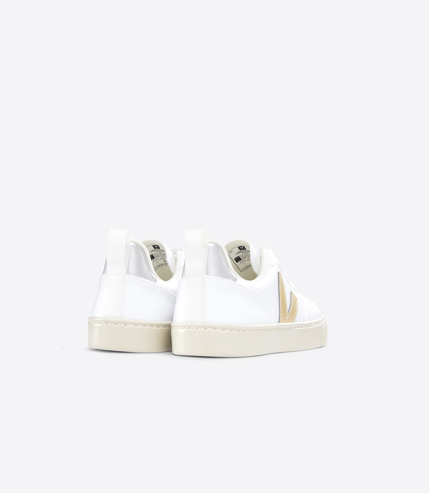 V-10 CWL WHITE PLATINE SILVER | VEJA