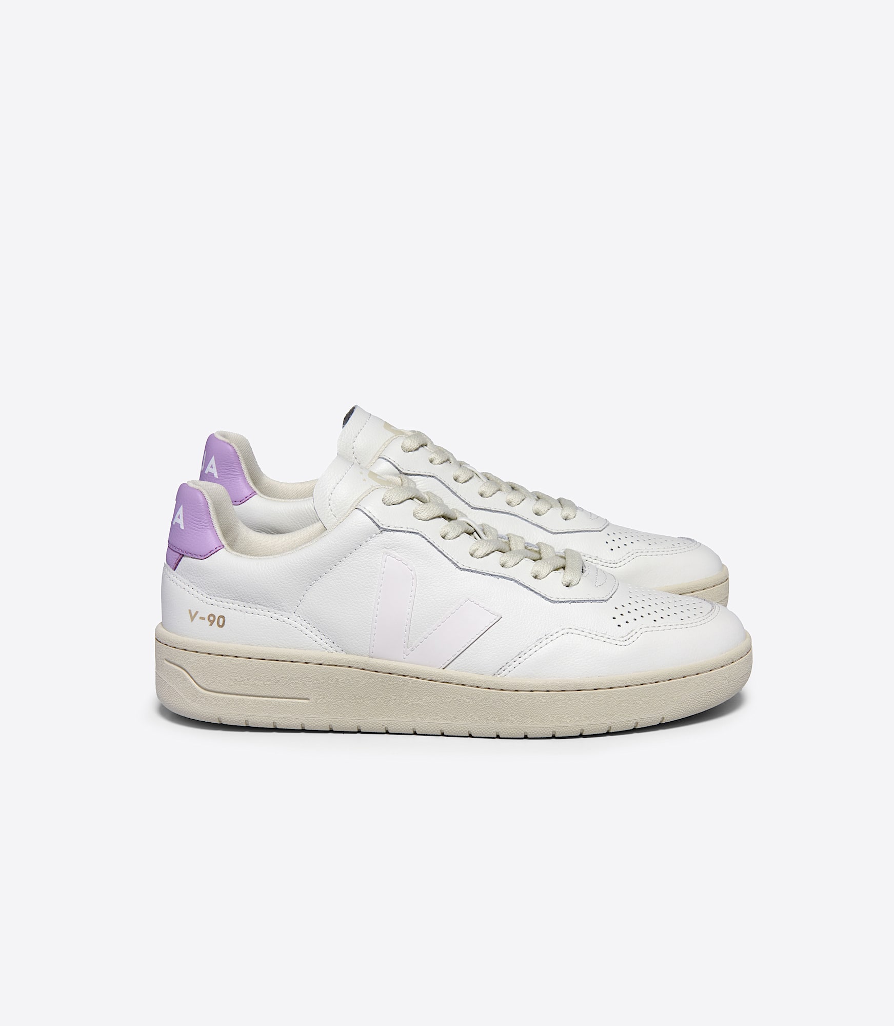 V-90 LEATHER WHITE ORCHID | VEJA