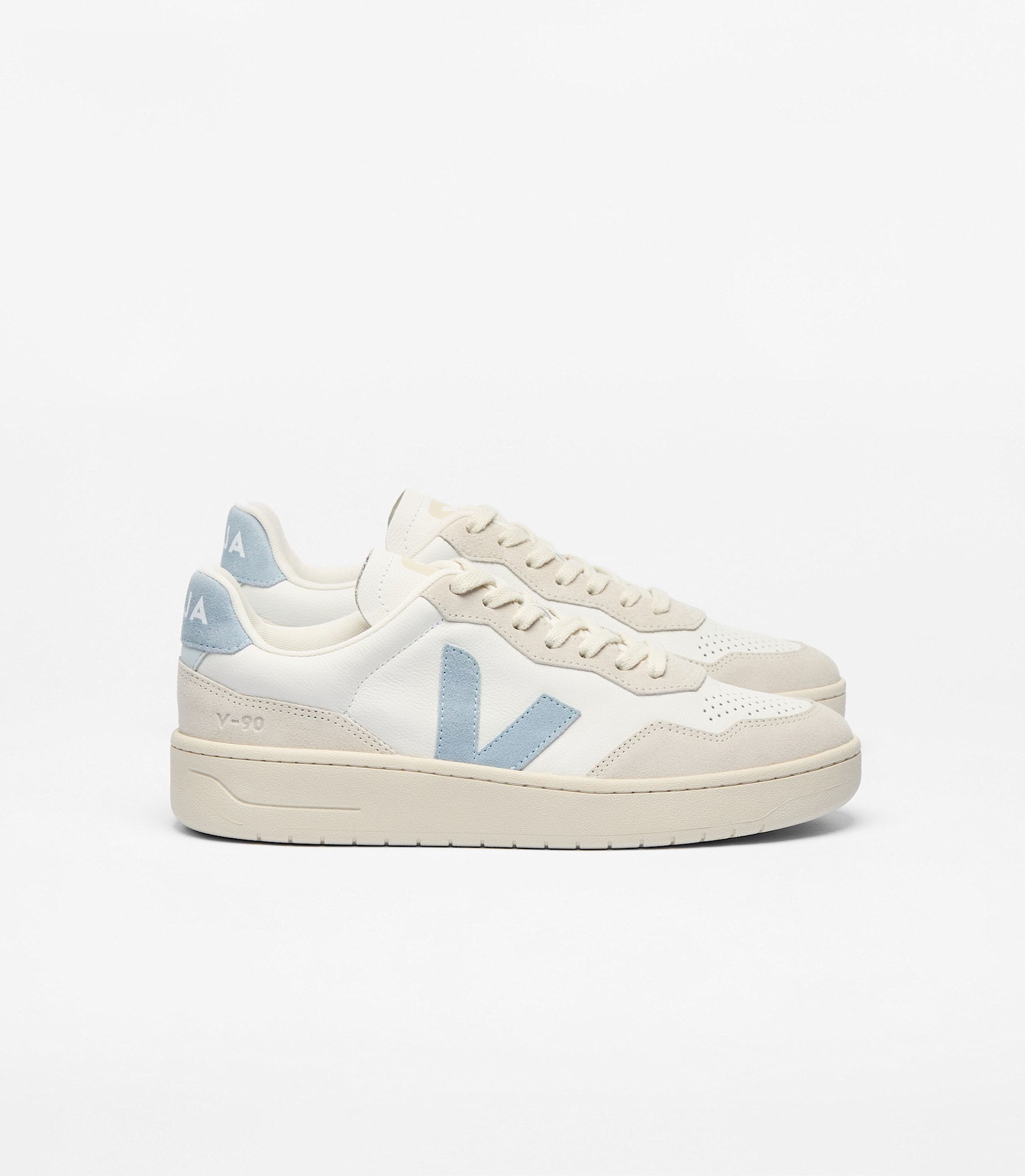 スニーカー V-90 Sneakers - Veja - Leather - Extra White V-90 LEATHER WHITE CALIFORNIA | VEJA