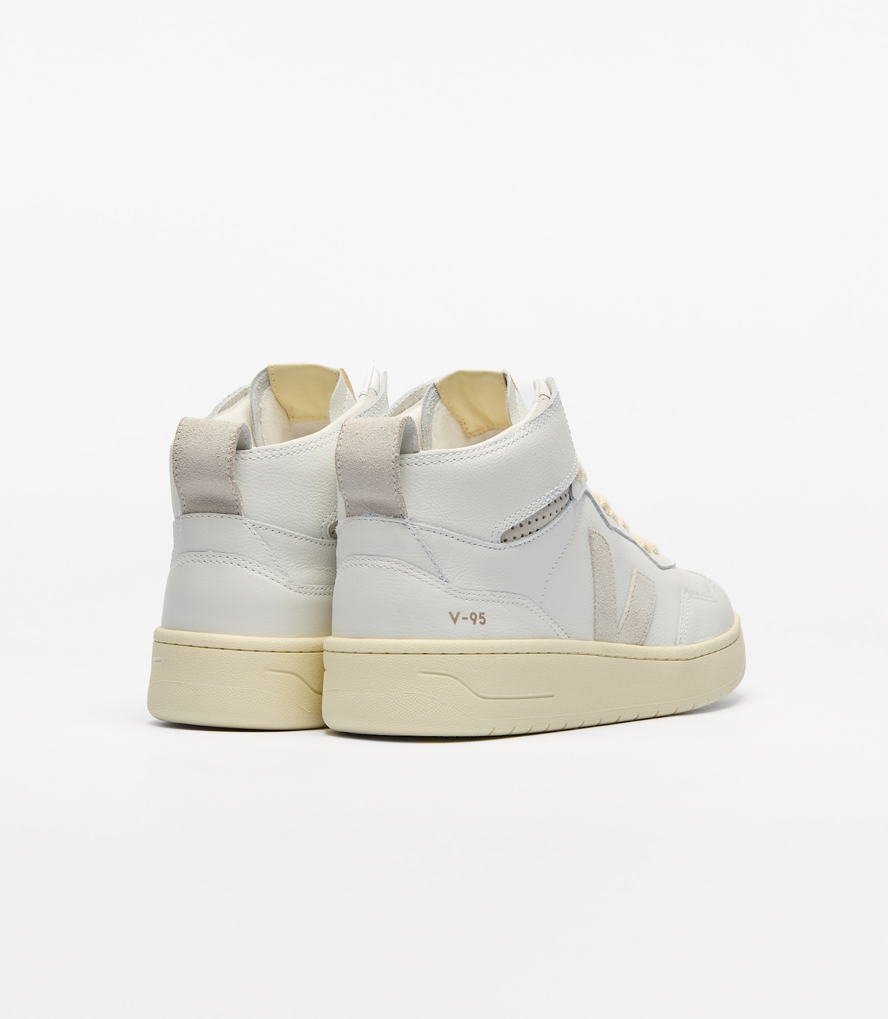 スニーカー VEJA White Leather V-95 Sneakers V-95 LEATHER WHITE NATURAL | VEJA