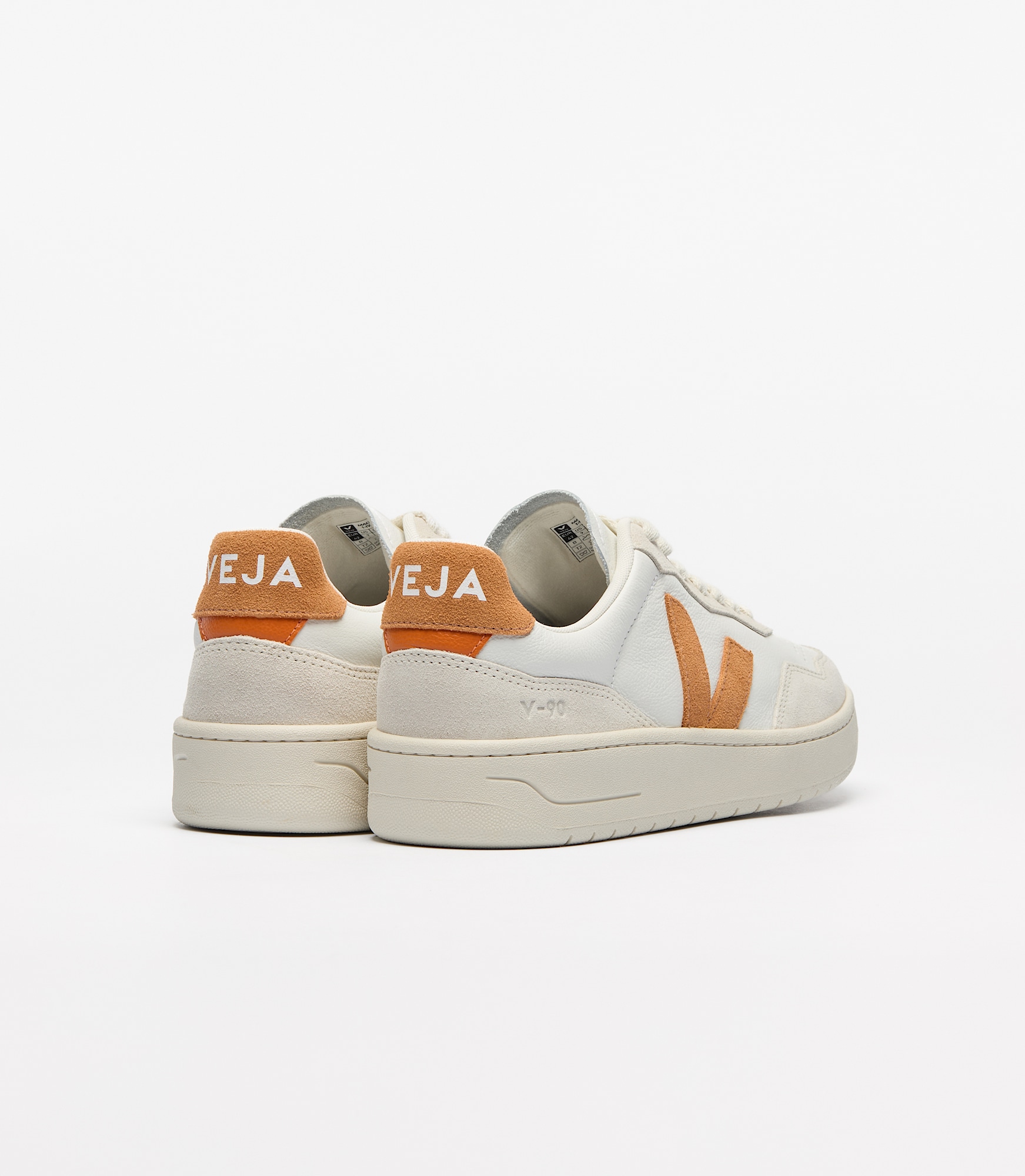V-90 LEATHER WHITE UMBER | VEJA