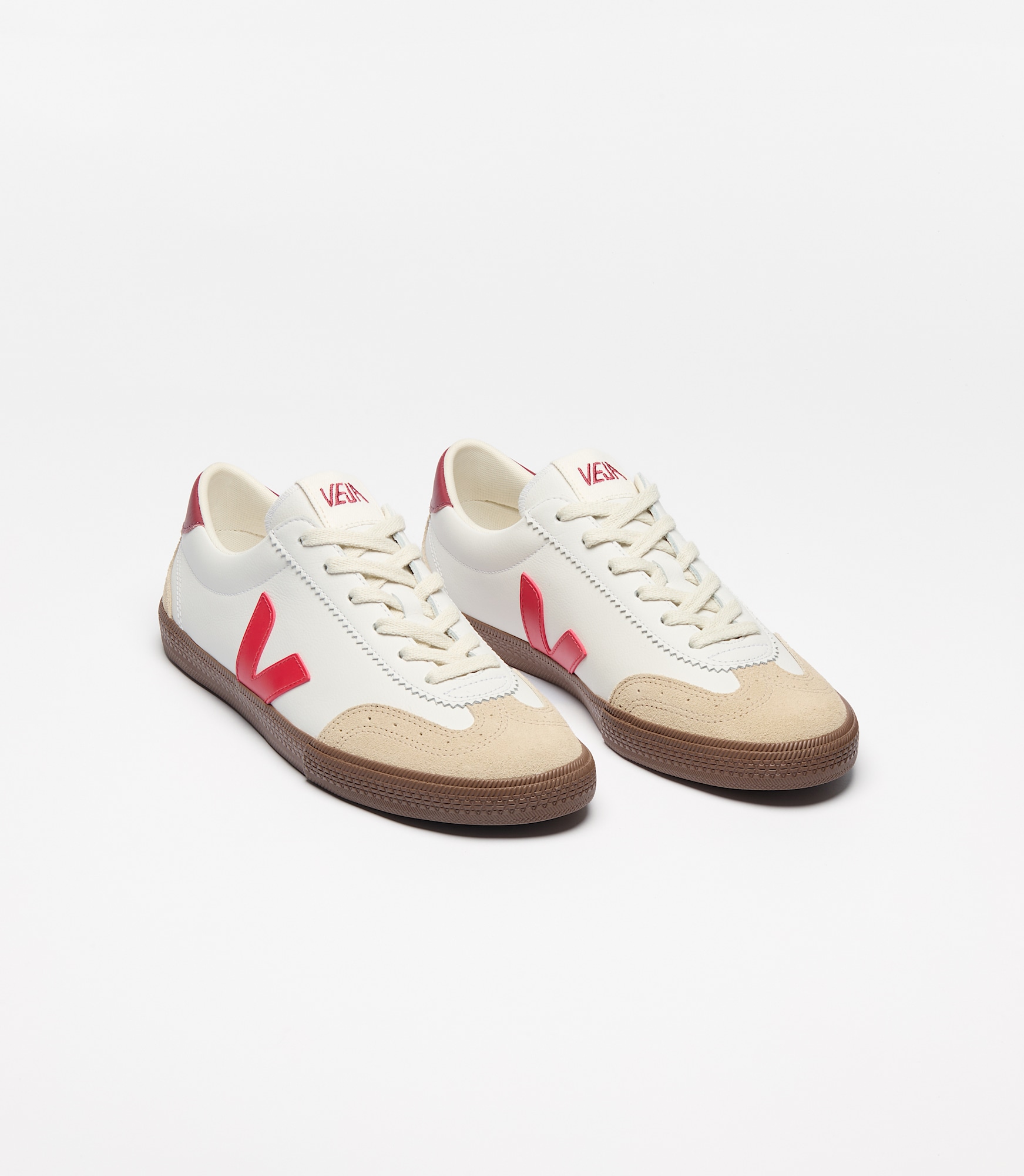スニーカー VEJA SS25 (VO2003533 WHITE PEKIN BARK) VOLLEY LEATHER WHITE PEKIN BARK | VEJA