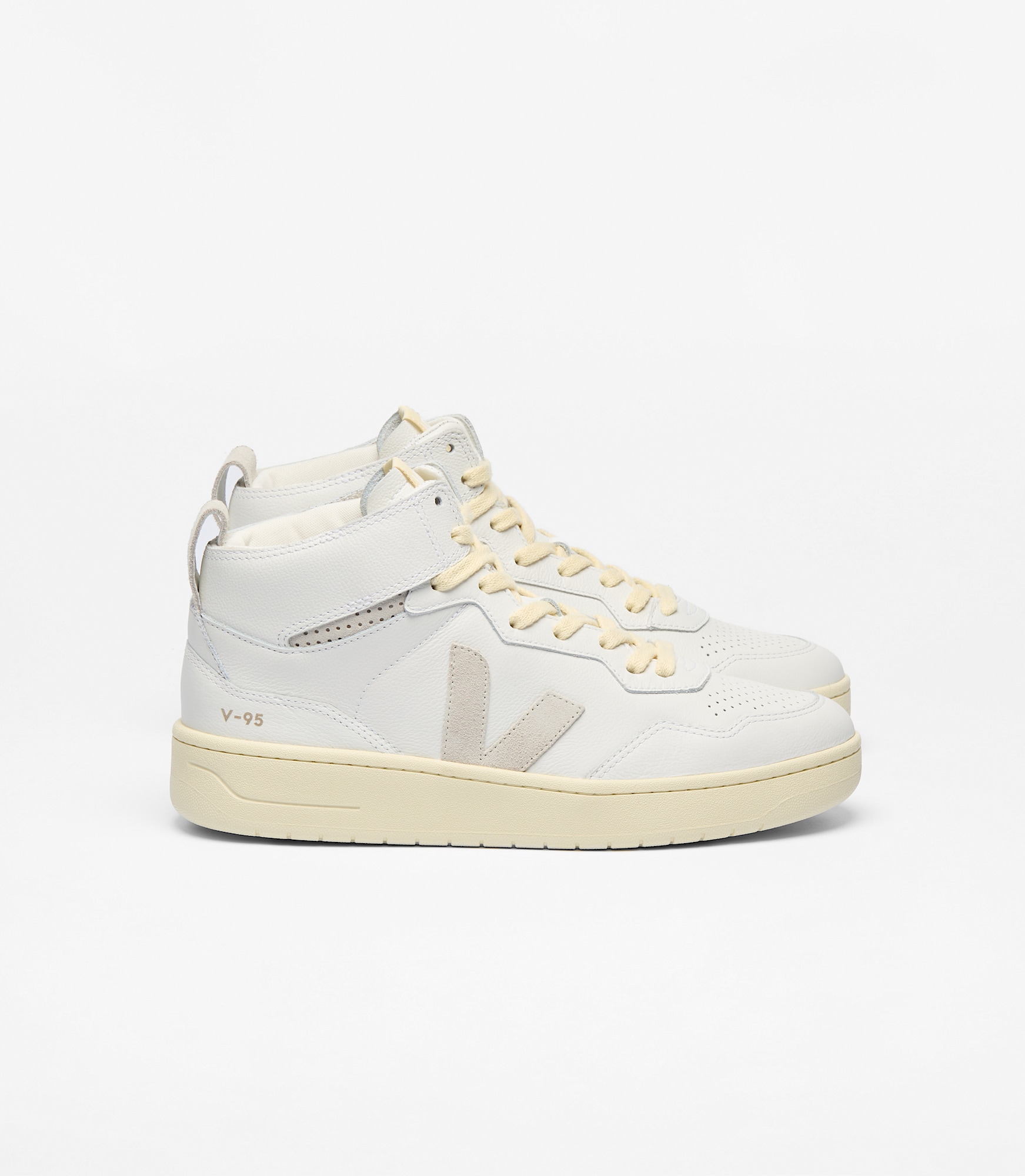 スニーカー VEJA White Leather V-95 Sneakers V-95 LEATHER WHITE NATURAL | VEJA