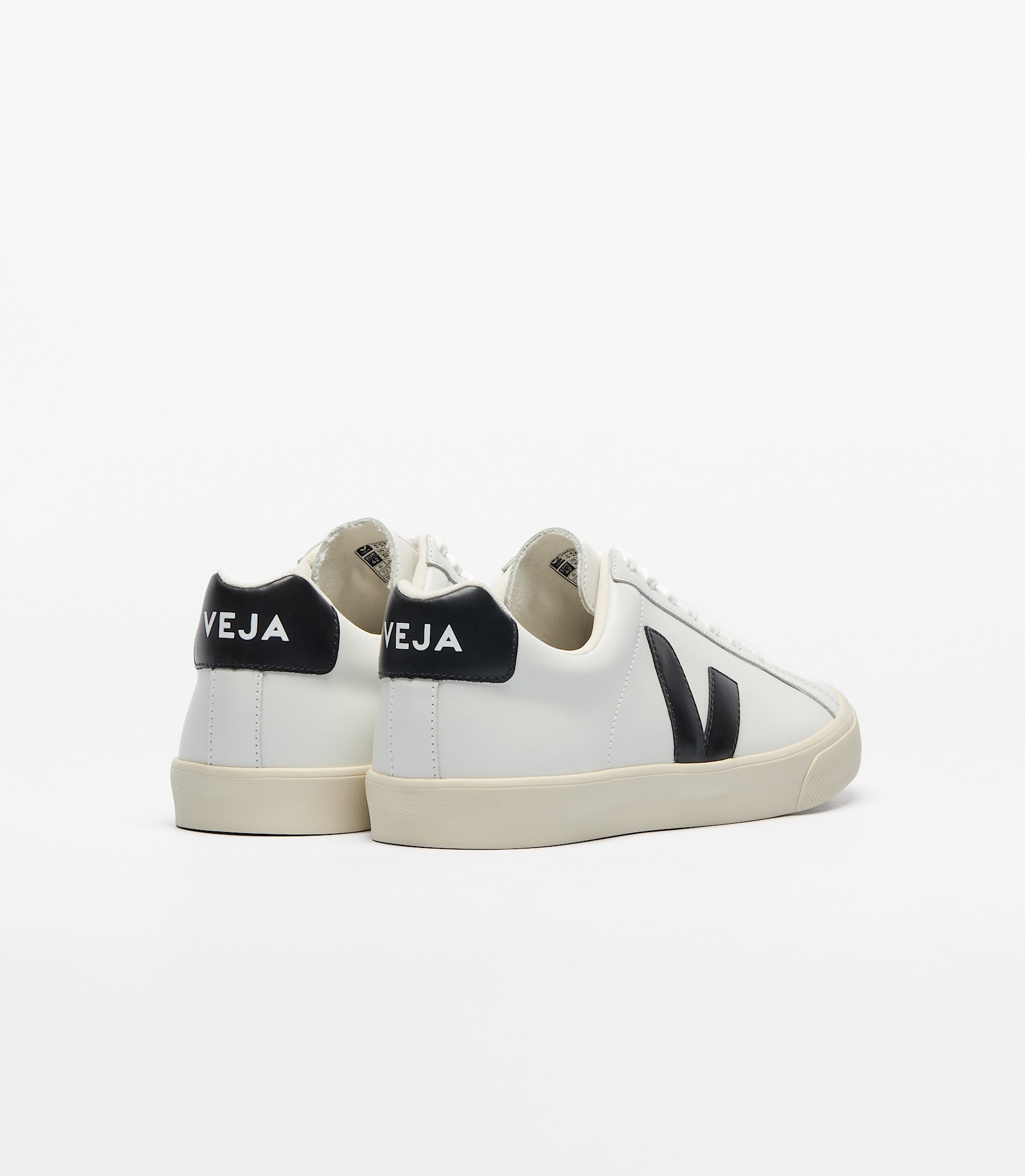 【関税込み】VEJA ホワイト＆ブラック Esplar ロゴ スニーカー ESPLAR LEATHER WHITE BLACK | VEJA
