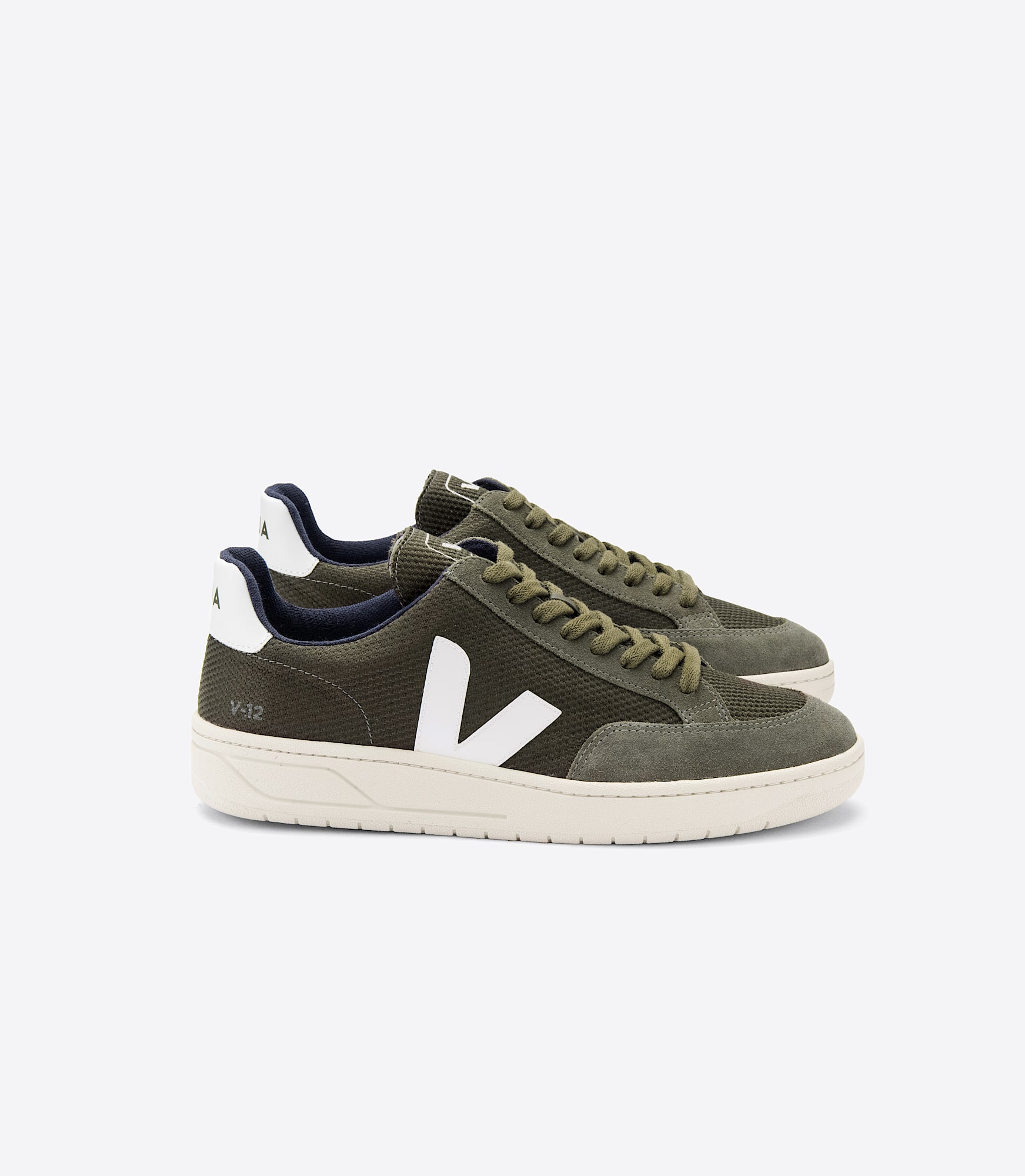 V-12 B-MESH OLIVE WHITE | VEJA V-12 B-MESH OLIVE WHITE | VEJA
