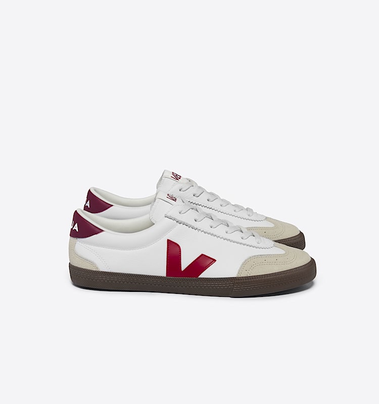 veja baskets volley cuir-biologique blanc VO2003533 Lateral view