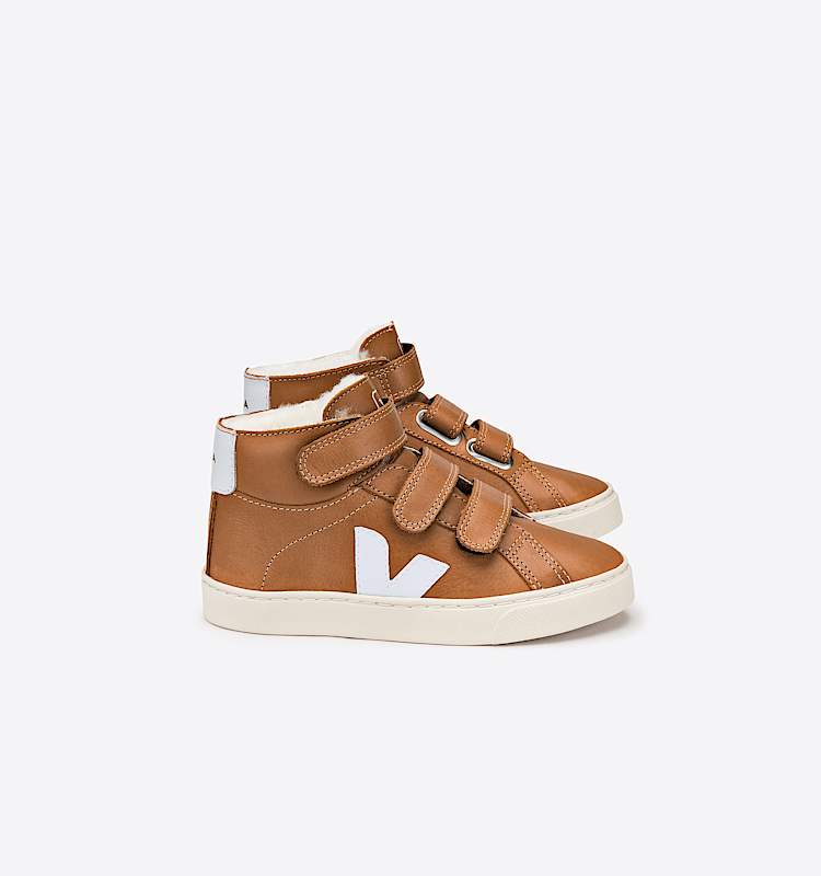 veja sneakers small-esplar-mid-fur forro marrón MF0800333 Lateral view