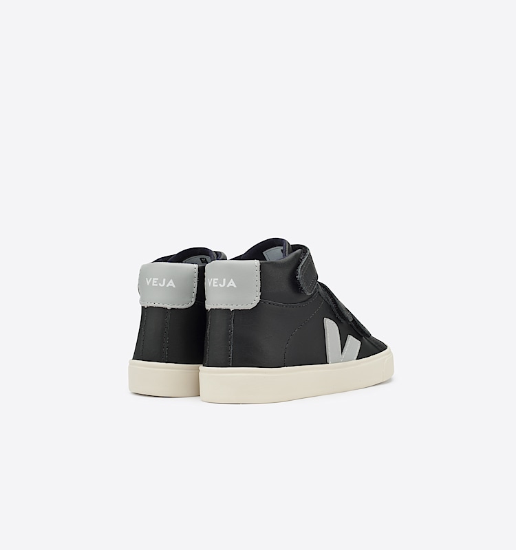 veja sneakers small-esplar-mid couro preto MV0201005 Back view