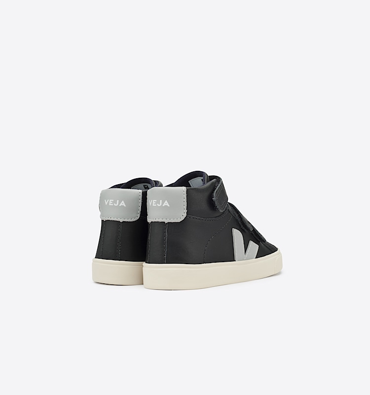 veja sneakers small-esplar-mid 皮革 黑色 MV0201005 Back view