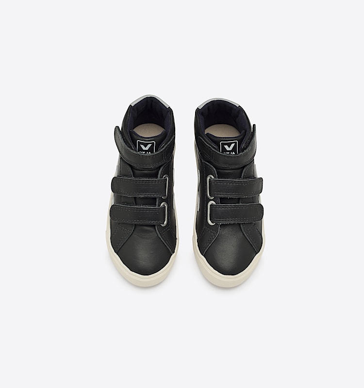 veja sneakers small-esplar-mid 皮革 黑色 MV0201005 Top view
