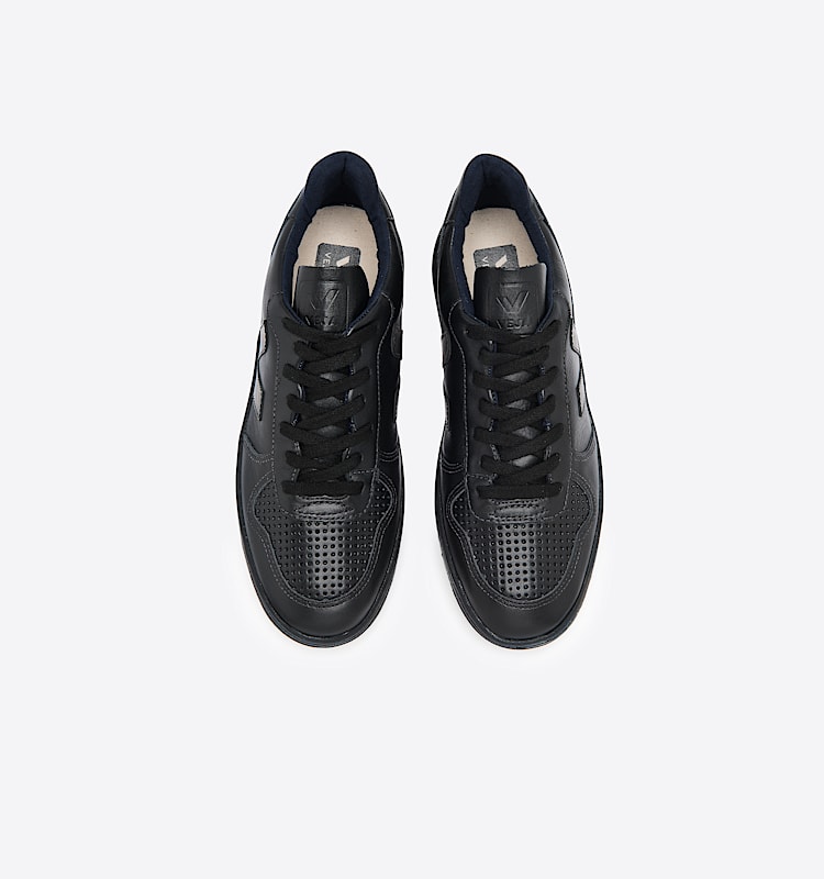 veja sneakers v-10 couro preto VX0200001 Top view