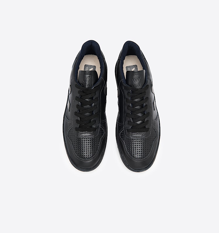 veja sneakers v-10 皮革 黑色 VX0200001 Top view