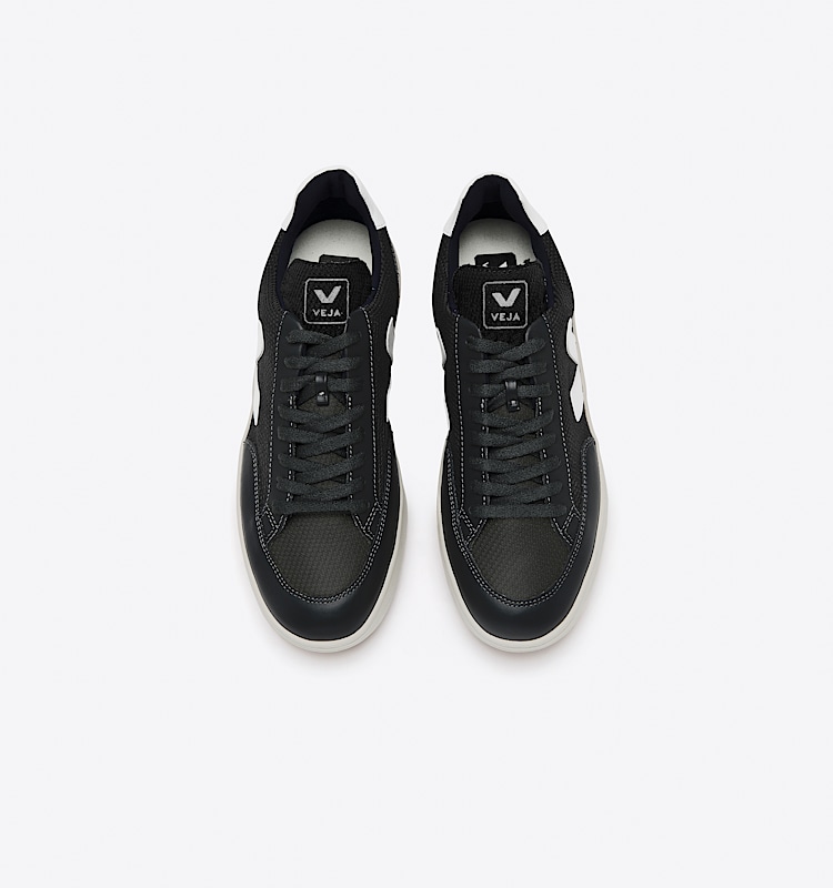 veja sneakers v-12 coton-biologique noir XD0101215 Top view