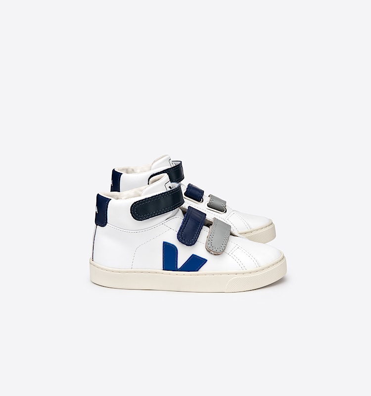 veja sneakers small-esplar-mid couro branco MV0201509 Lateral view