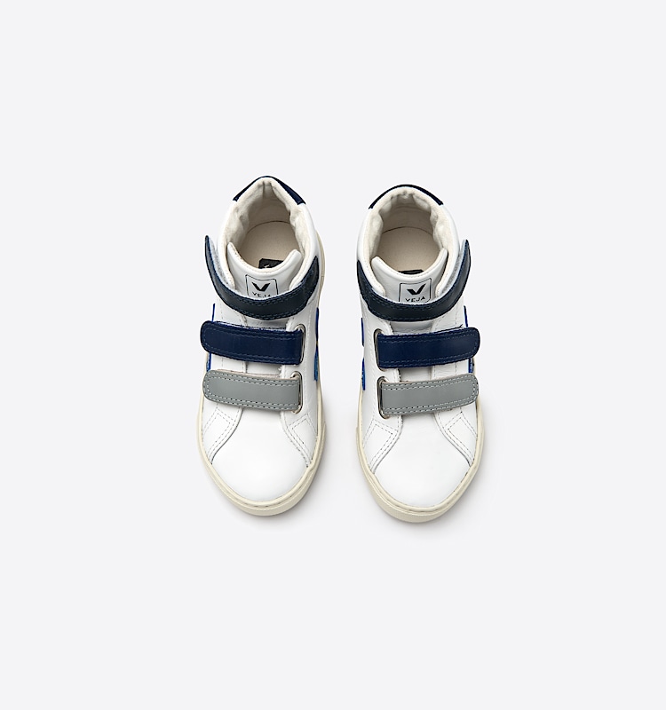 veja sneakers small-esplar-mid 皮革 白色 MV0201509 Top view