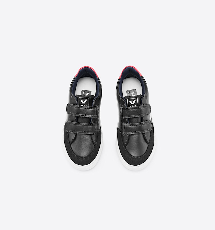 veja sneakers small-v-12 皮革 黑色 XV0201597 Top view