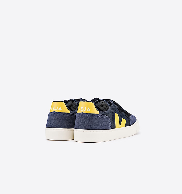 veja sneakers small-v-12 bio-baumwolle blau XV0101235 Back view