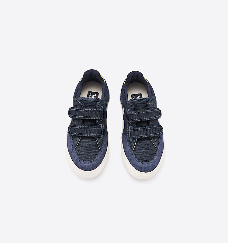 veja sneakers small-v-12 bio-baumwolle blau XV0101235 Top view