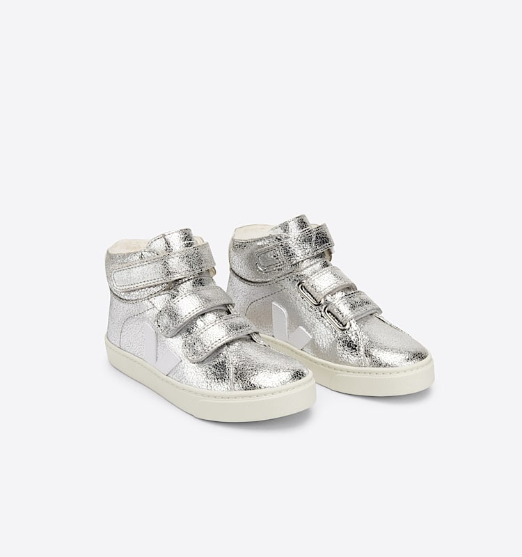 veja sneakers small-esplar-mid-fur fured silber MF0902723 Top view