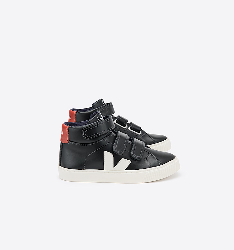veja sneakers small-esplar-mid 皮革 黑色 MV0201703 Lateral view