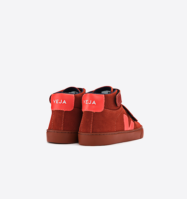 veja sneakers small-esplar-mid 麂皮 红色 MV0301767 Back view