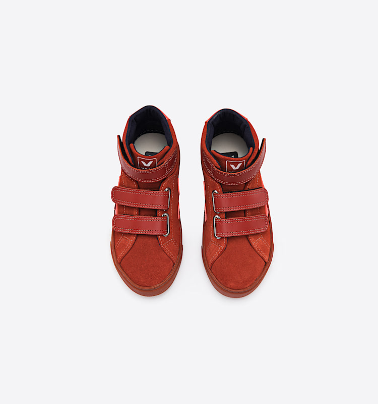 veja sneakers small-esplar-mid ante rojo MV0301767 Top view