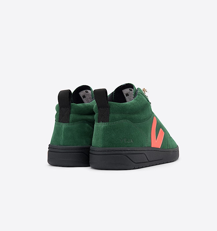 veja sneakers roraima suede green QR0301962 Back view