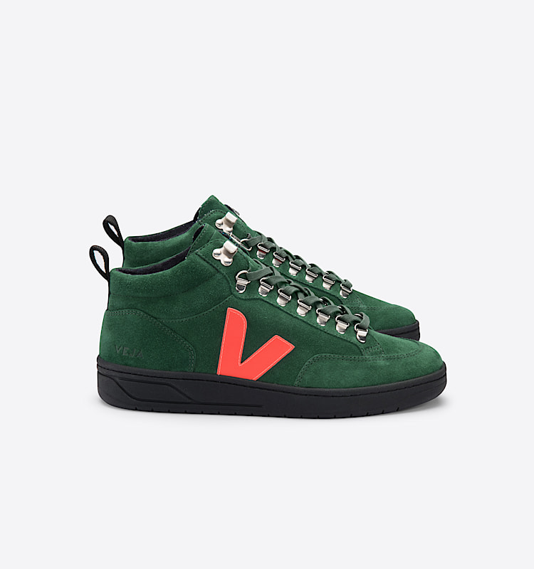 veja sneakers roraima suede green QR0301962 Lateral view