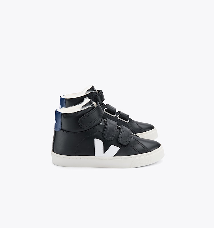 veja sneakers small-esplar-mid-fur forro negro MF0802035 Lateral view