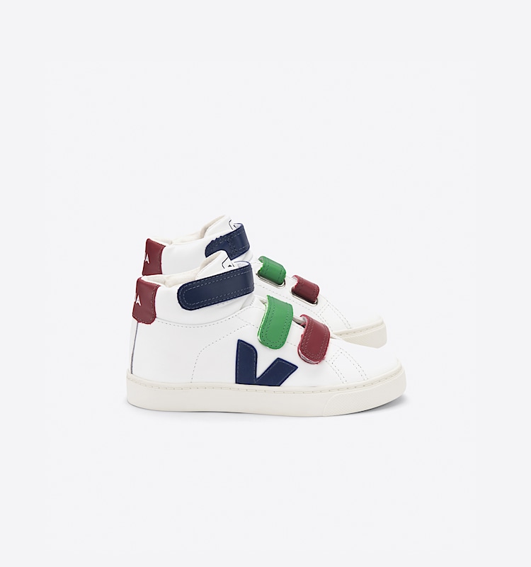 veja sneakers small-esplar-mid 皮革 白色 MV0201992 Lateral view