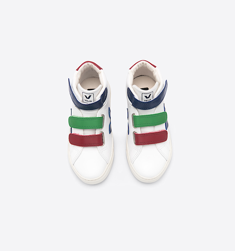 veja sneakers small-esplar-mid couro branco MV0201992 Top view