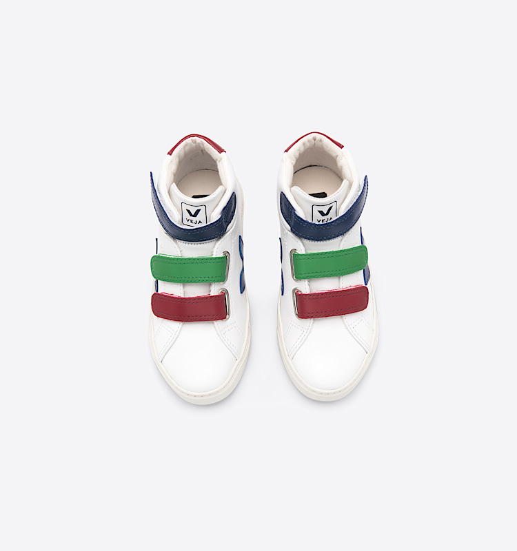 veja sneakers small-esplar-mid 皮革 白色 MV0201992 Top view