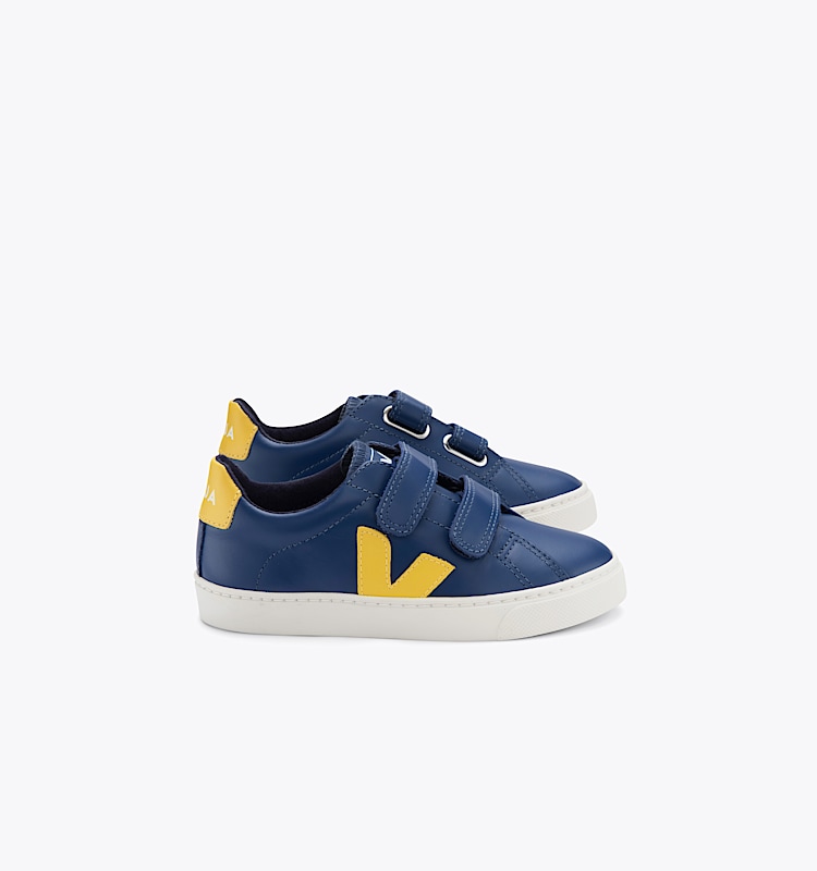 veja sneakers small-esplar 皮革 蓝色 SV0202006 Lateral view